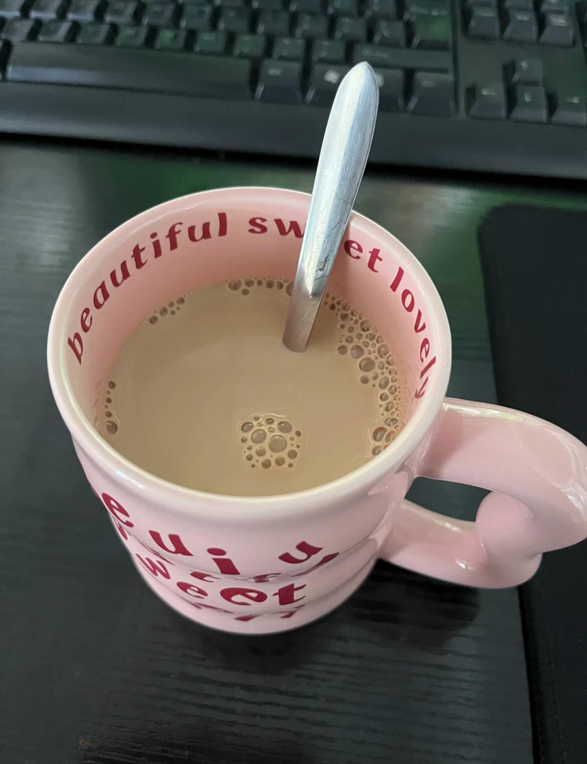 Aesthetic Ceramic Mug, customer photo