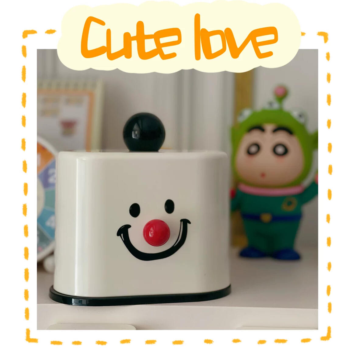 Smile Acrylic Makeup Storage Box, customer photo