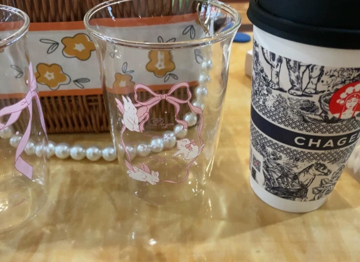 Korean Sweet Bow Glass, customer photo
