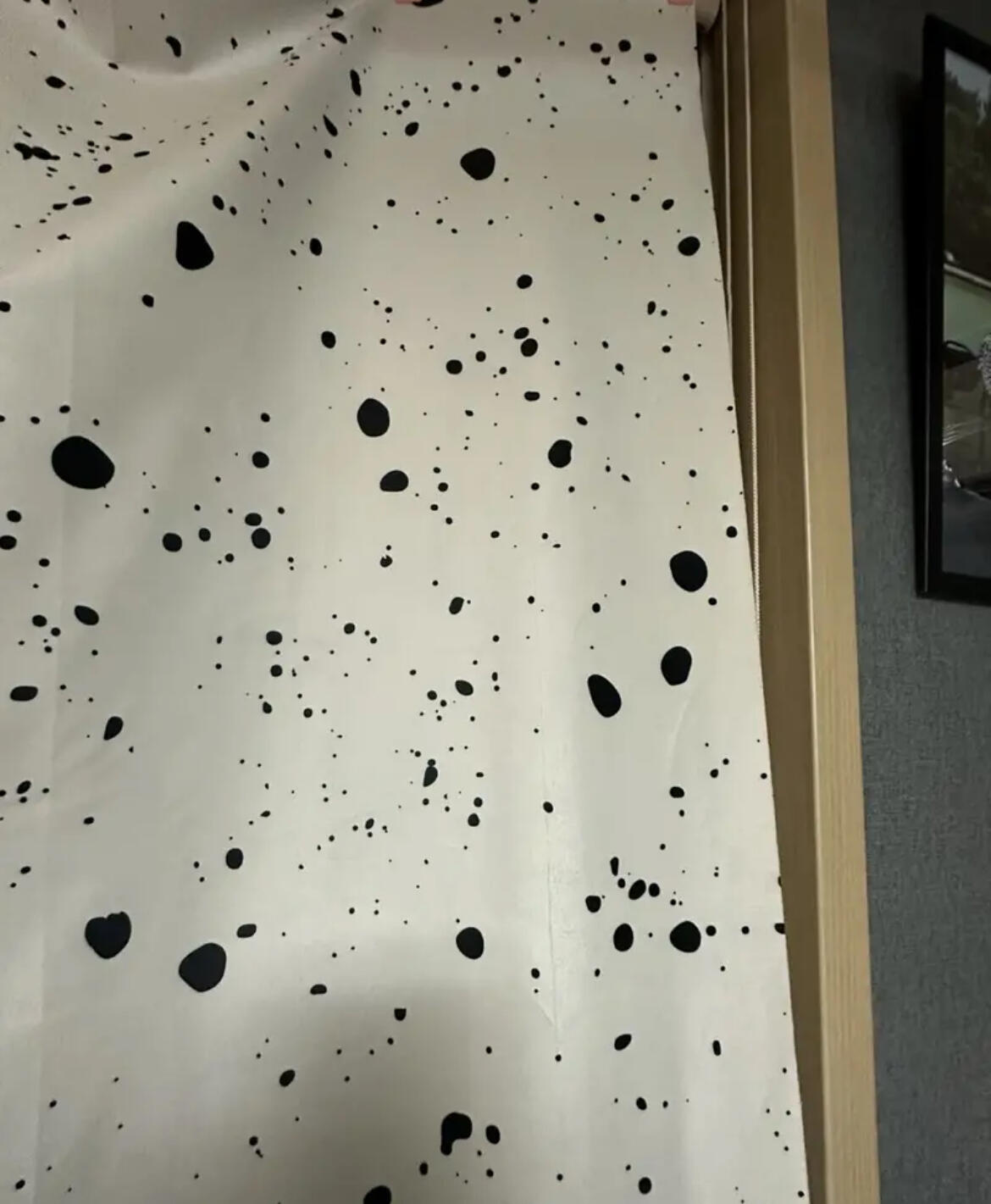 Aesthetic Ink Splatter Tablecloth, customer photo