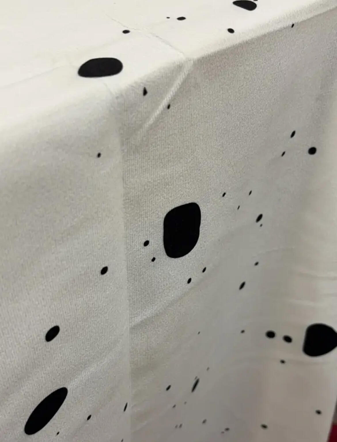Aesthetic Ink Splatter Tablecloth, customer photo
