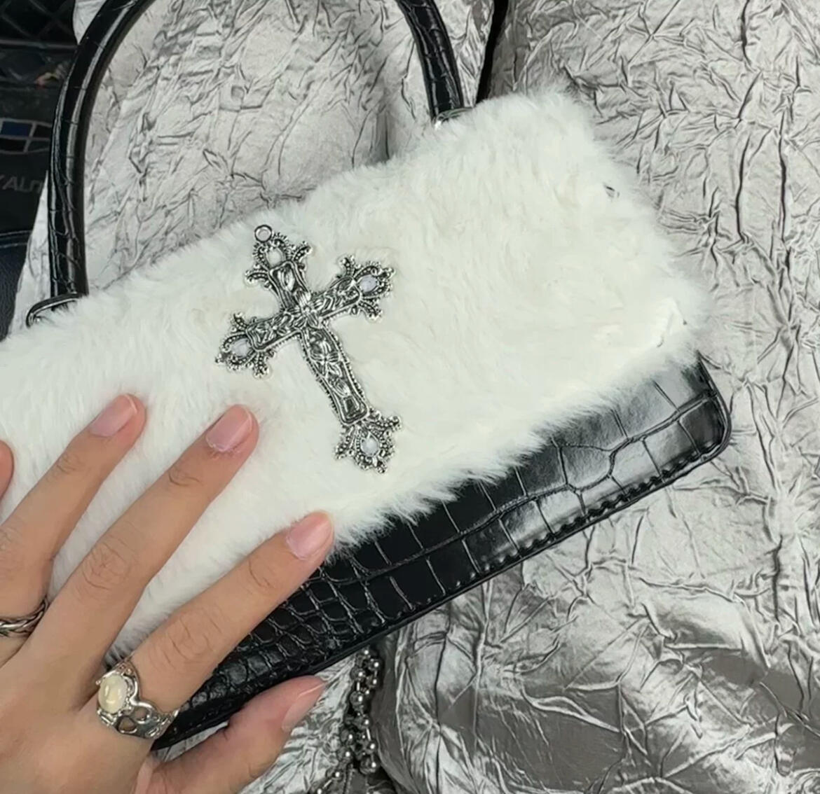 Y2K Gothic Handbag, customer photo