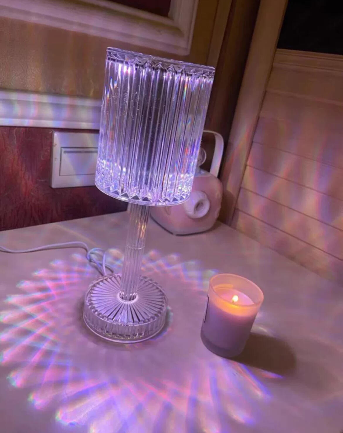 LED Crystal Table Lamp, customer photo