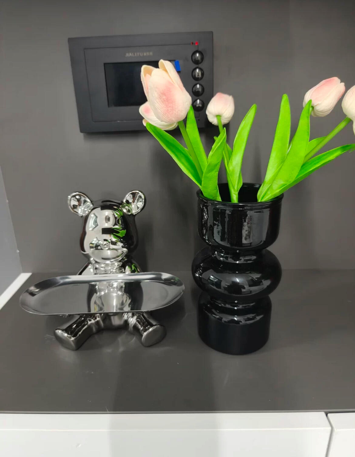 Pink Glass Vase, customer photo