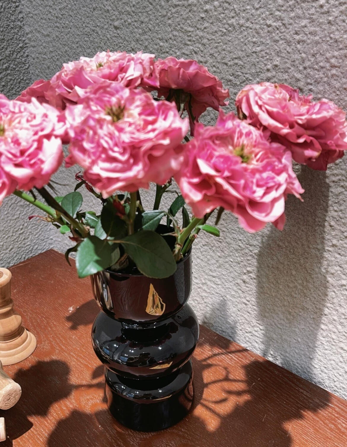 Pink Glass Vase, customer photo