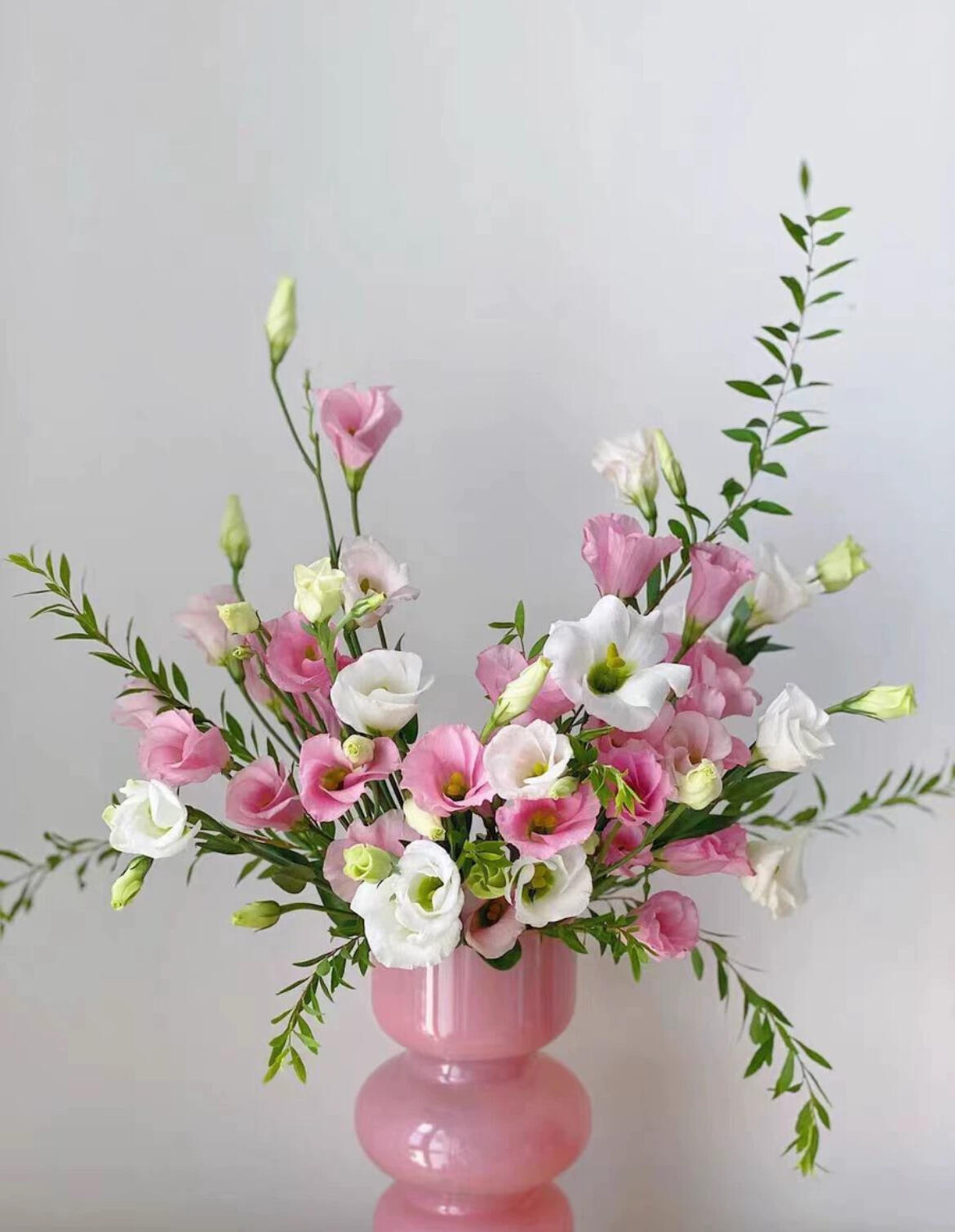 Pink Glass Vase, customer photo