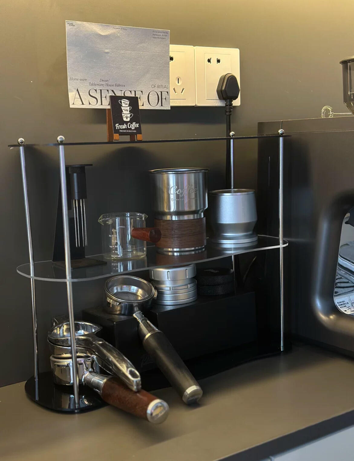 Acrylic Rack Shelf, customer photo