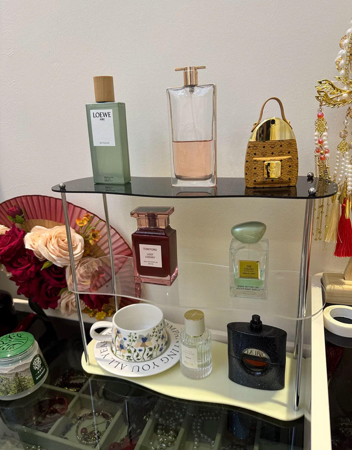 Acrylic Rack Shelf, customer photo