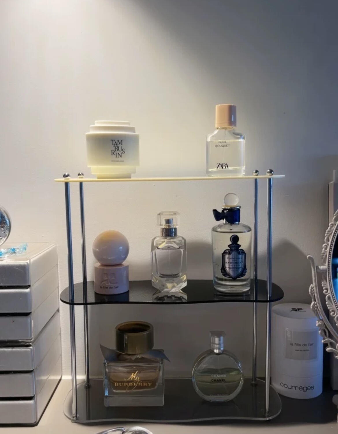 Acrylic Rack Shelf, customer photo