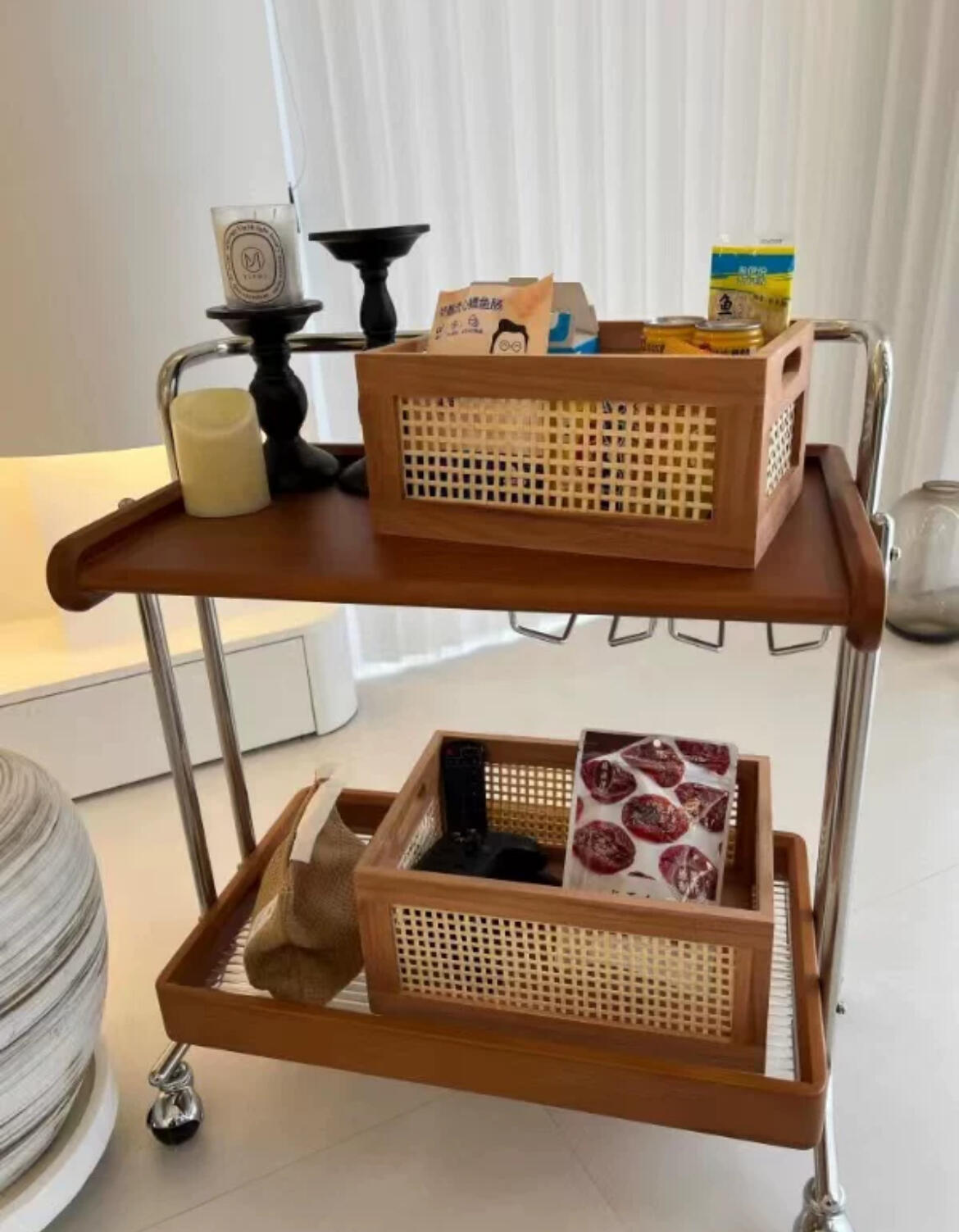 Retro Wood Storage Box, customer photo