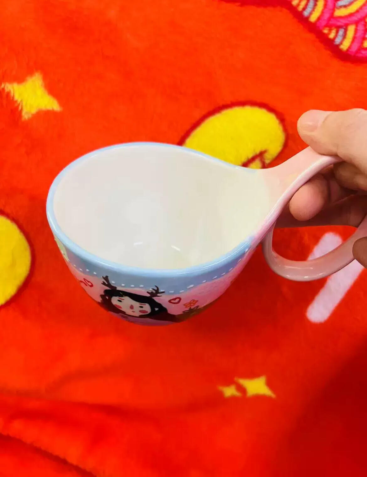 Illustrated Ceramic Coffee Mug Set, customer photo