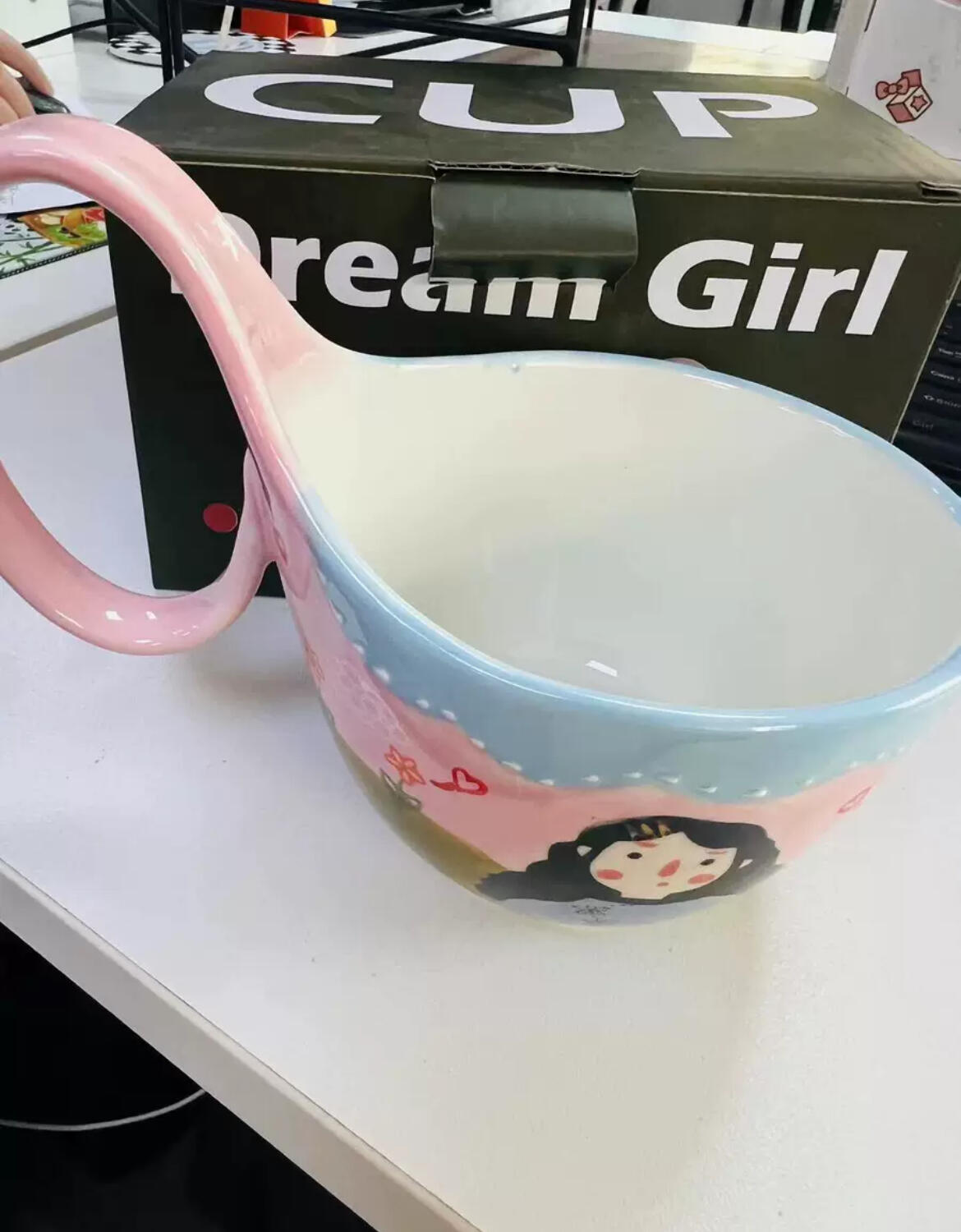 Illustrated Ceramic Coffee Mug Set, customer photo