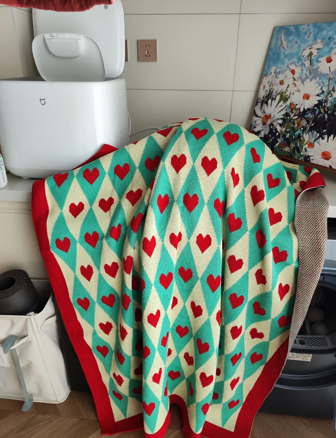Romantic Nordic Blanket, customer photo