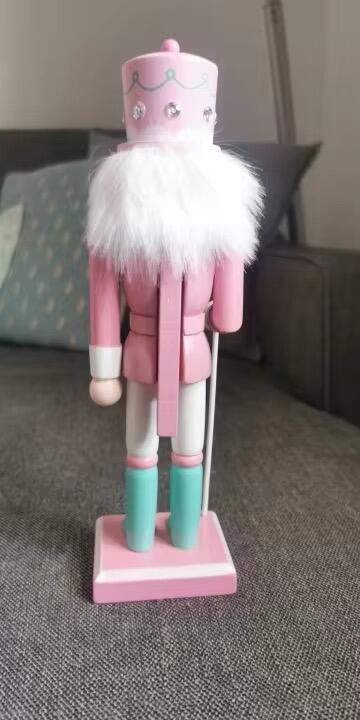 Wooden Nutcracker Soldier Decoration, customer photo