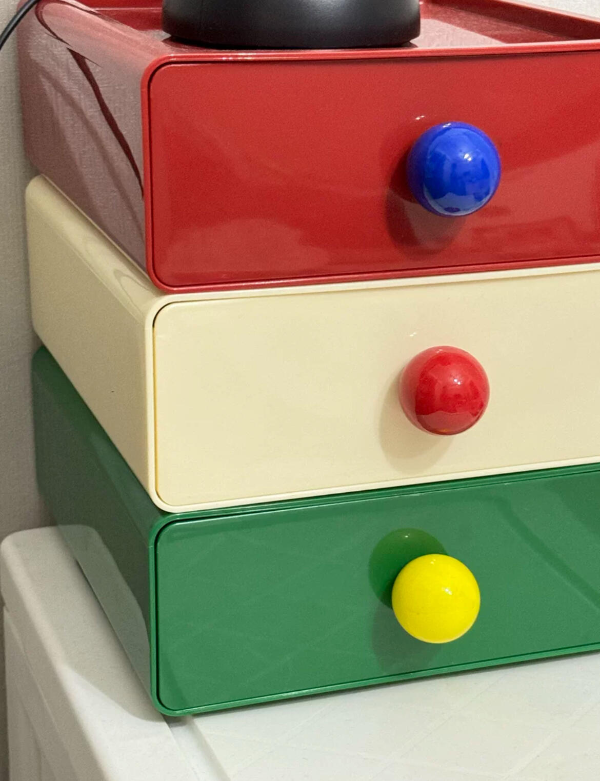 Retro Desktop Organizer with Drawer, customer photo