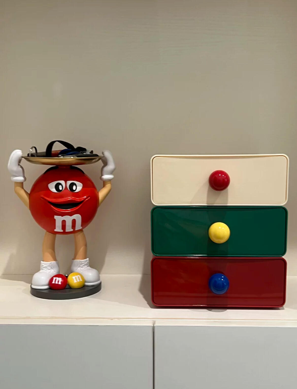 Retro Desktop Organizer with Drawer, customer photo