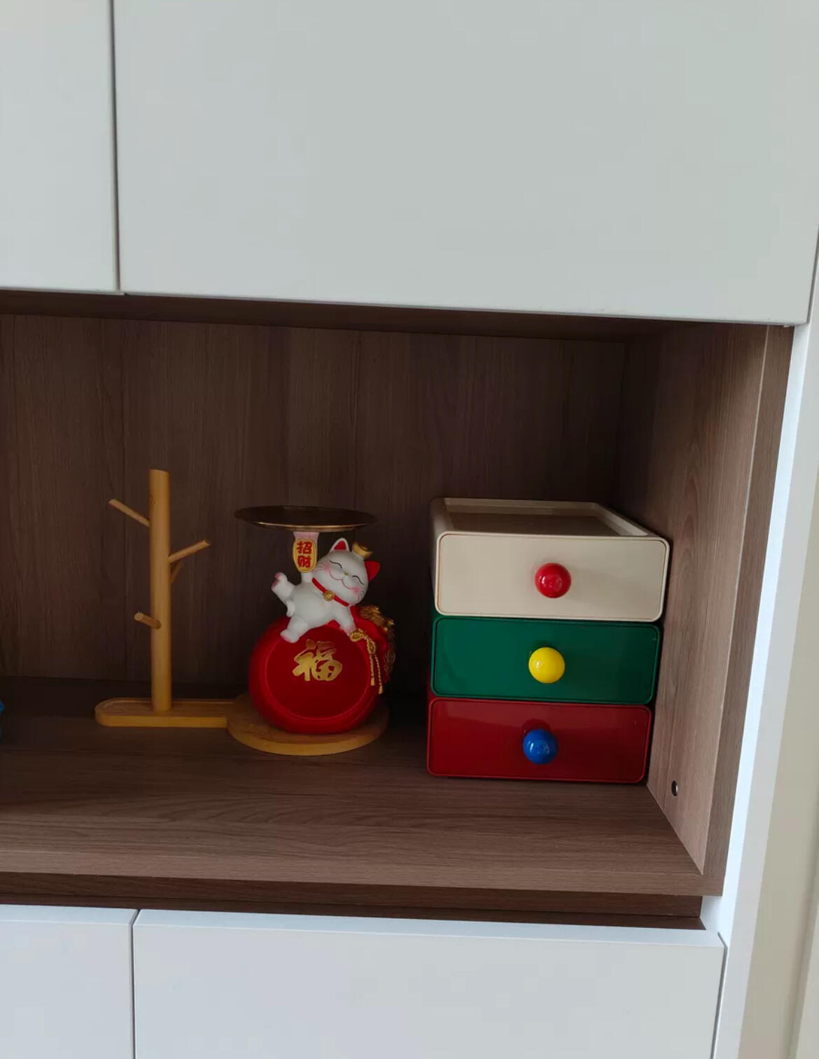 Retro Desktop Organizer with Drawer, customer photo