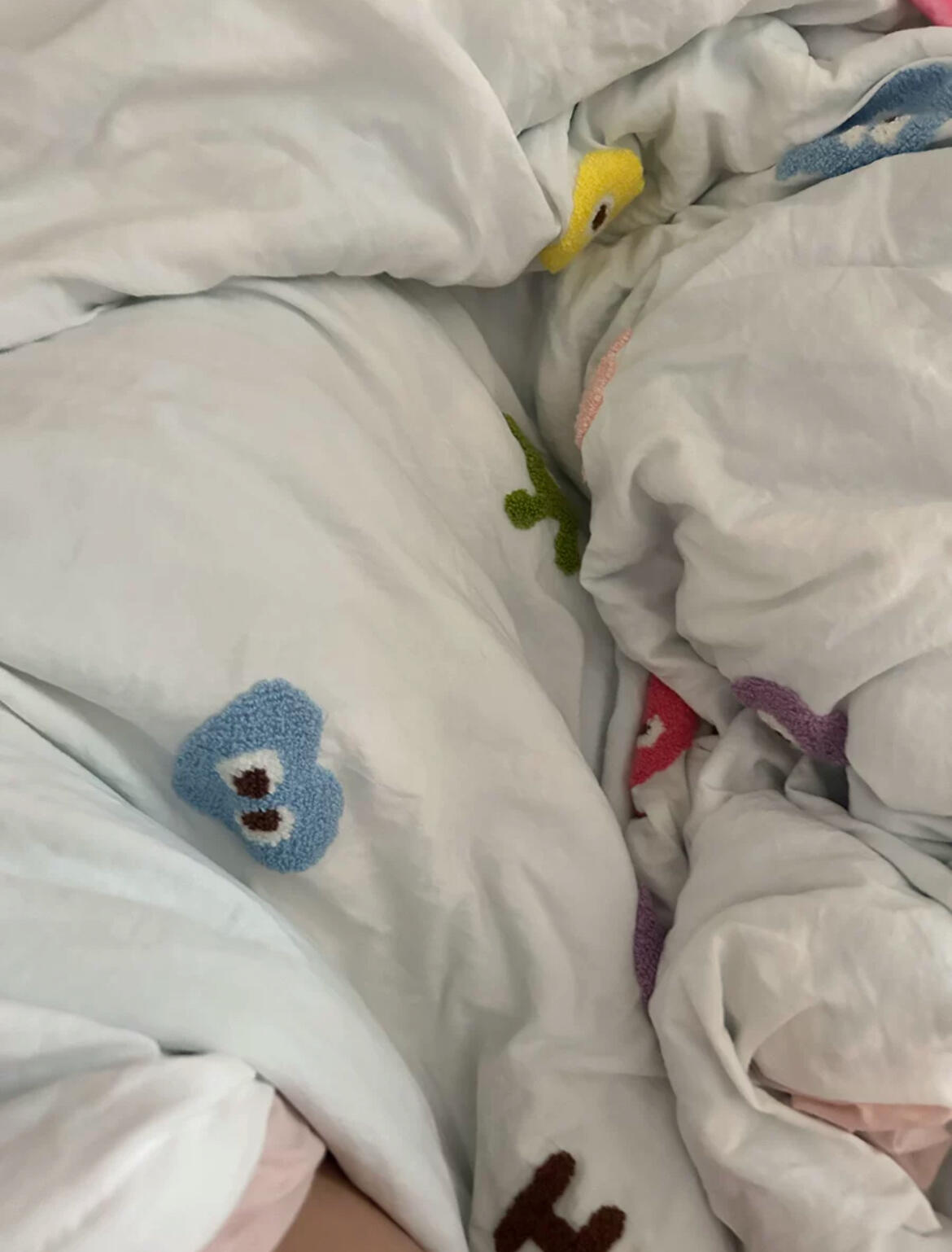 Cute Cartoon Bedding Set, customer photo