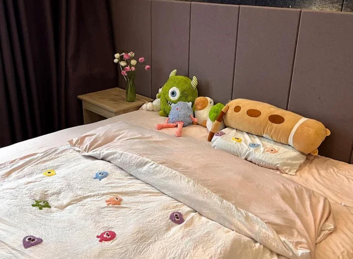 Cute Cartoon Bedding Set, customer photo