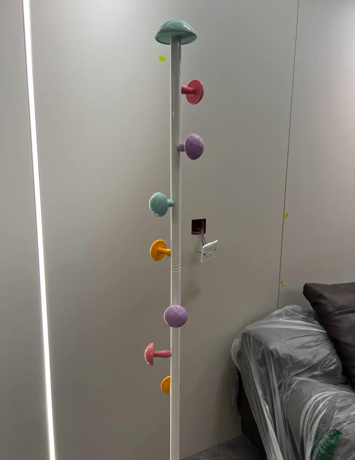 Mushroom Pastel Clothes Rack, customer photo