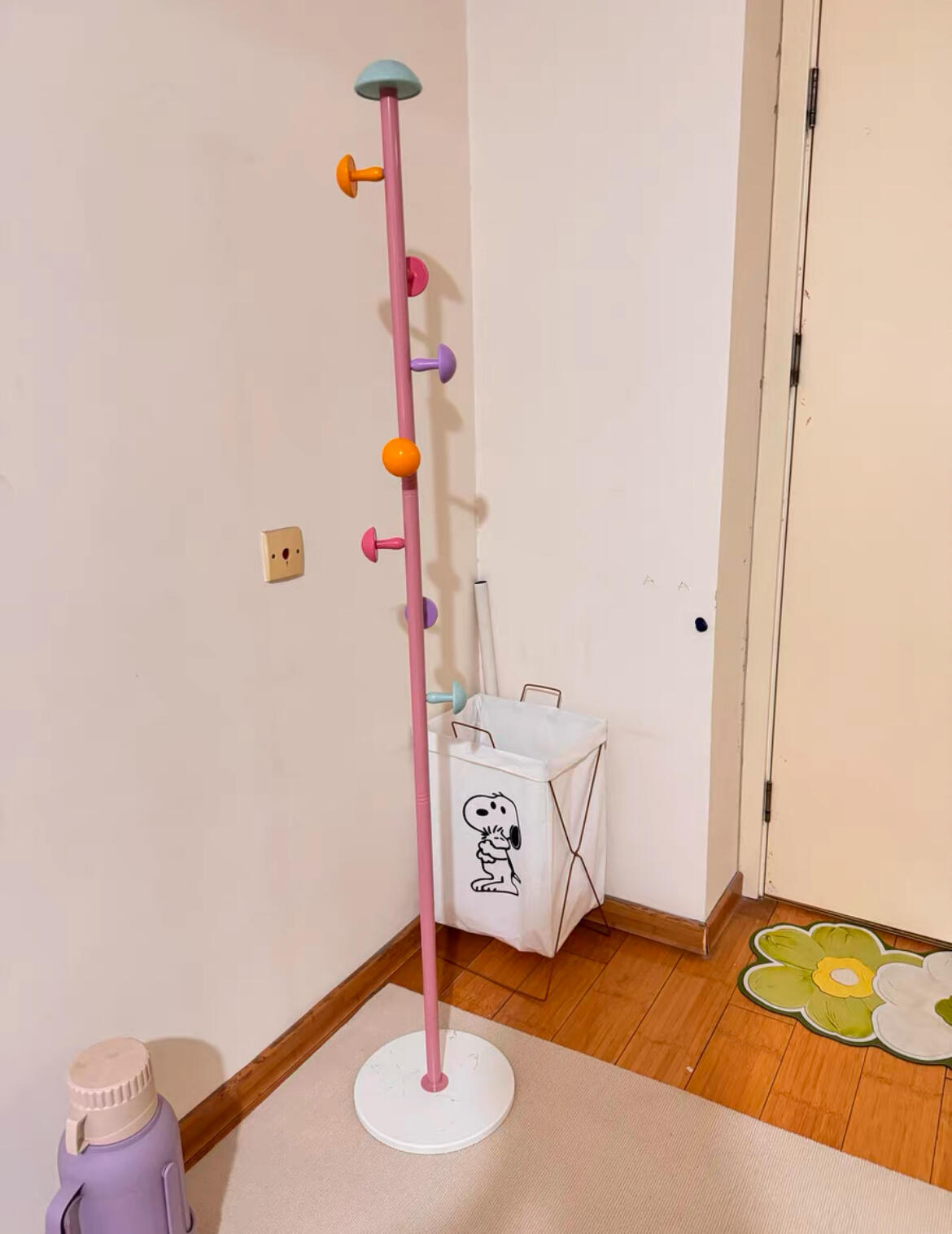 Mushroom Pastel Clothes Rack, customer photo