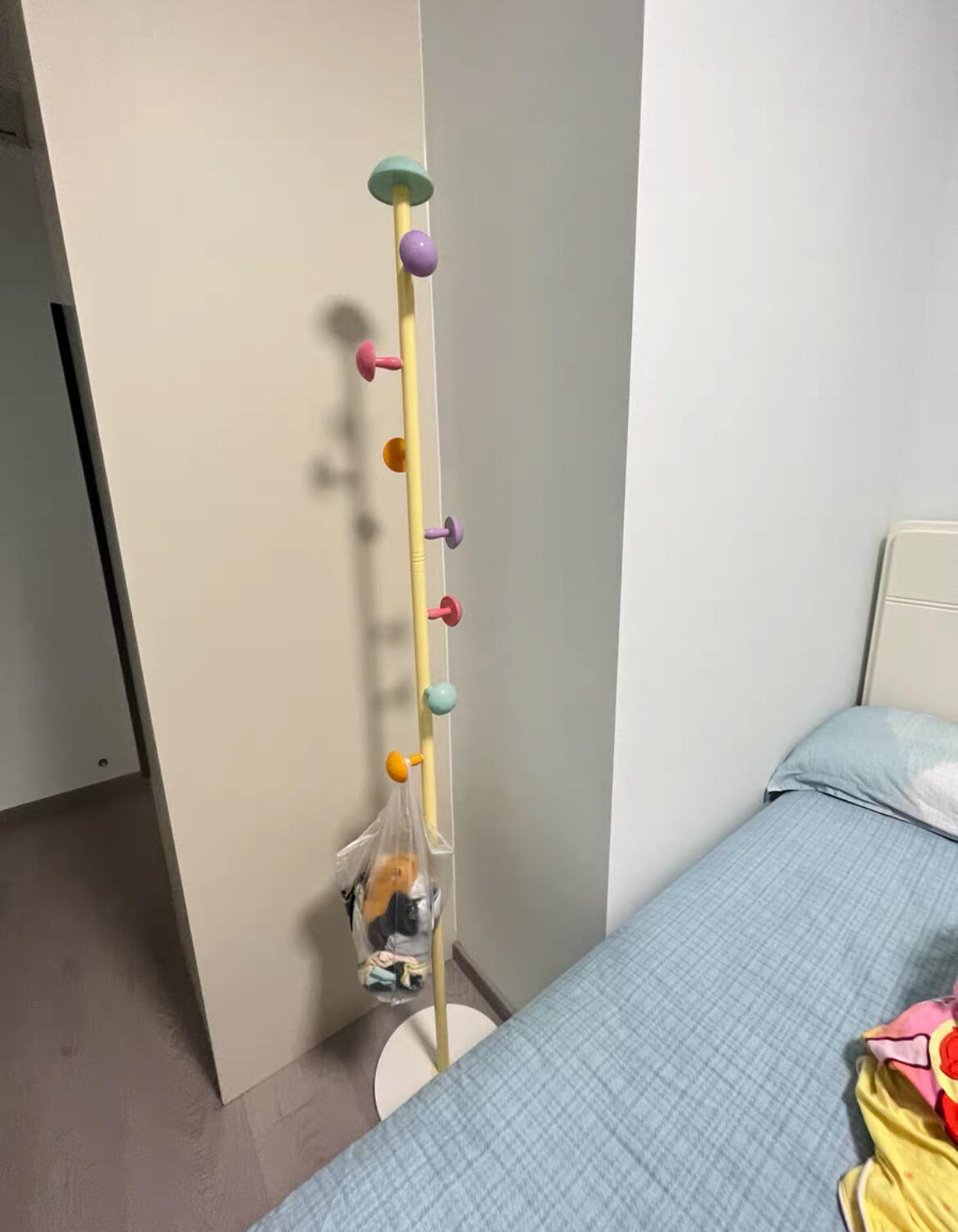 Mushroom Pastel Clothes Rack, customer photo