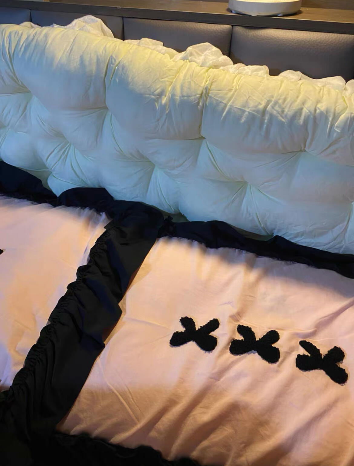 Aesthetic Pink Bedding Set with Bow, customer photo