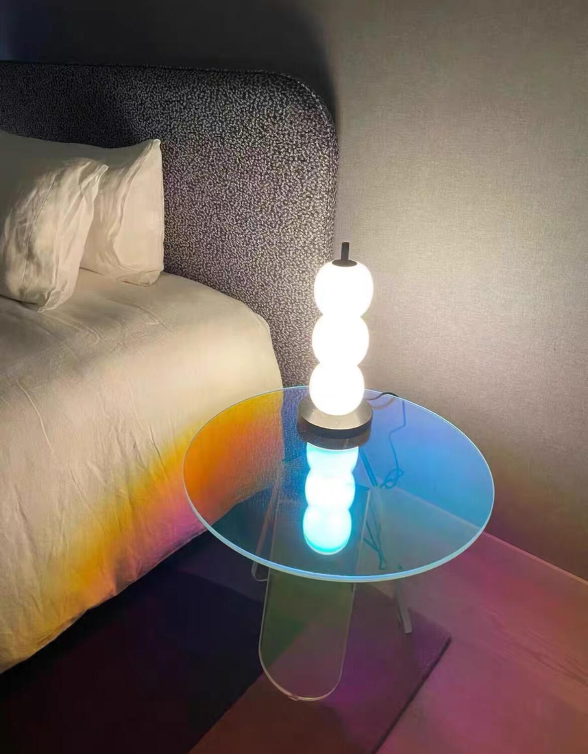 Iridescent Acrylic Coffee Table, customer photo