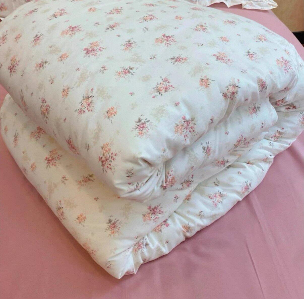 Pink Floral Duvet Cover Set, customer photo