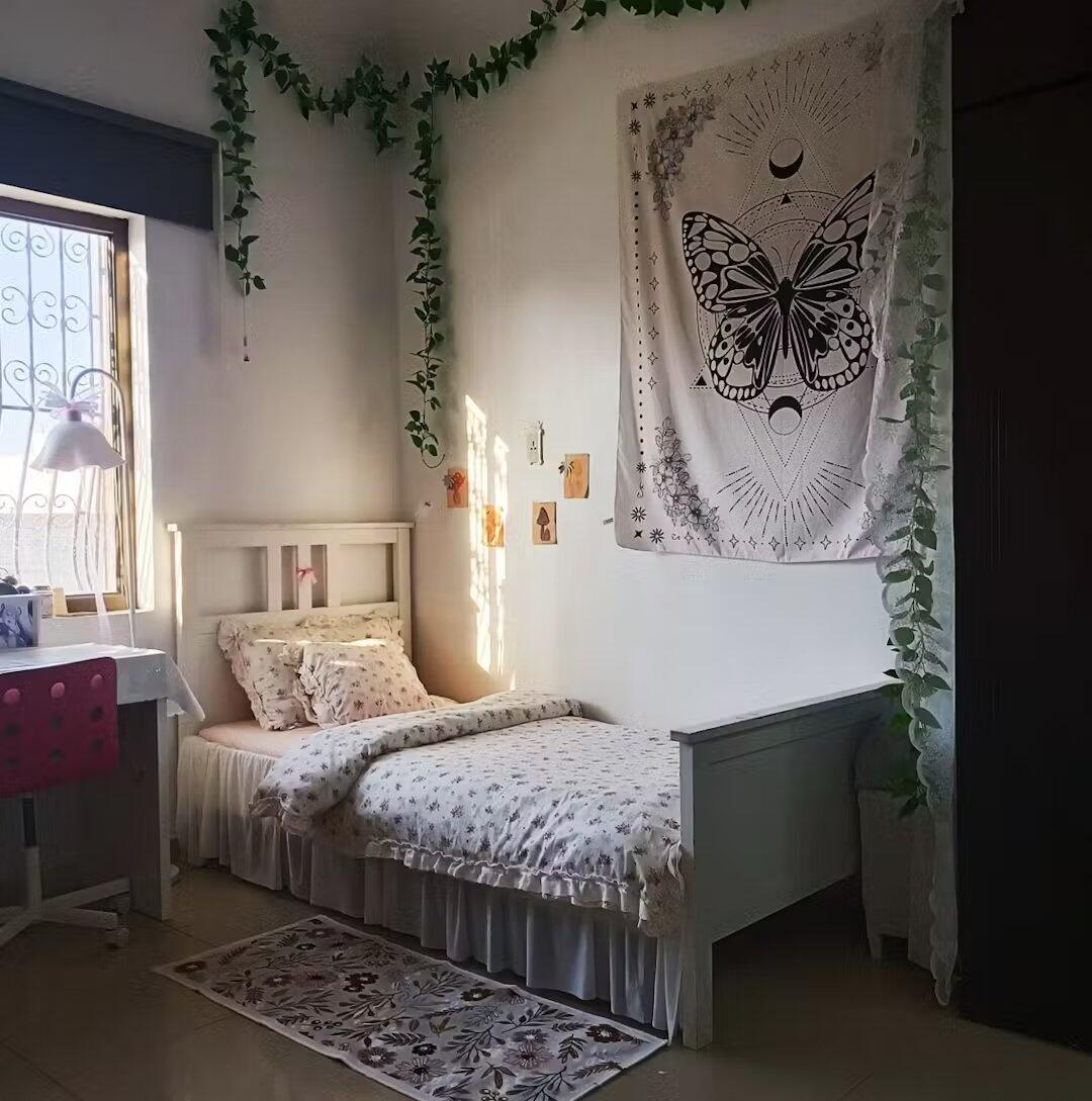 Pink Floral Duvet Cover Set, customer photo