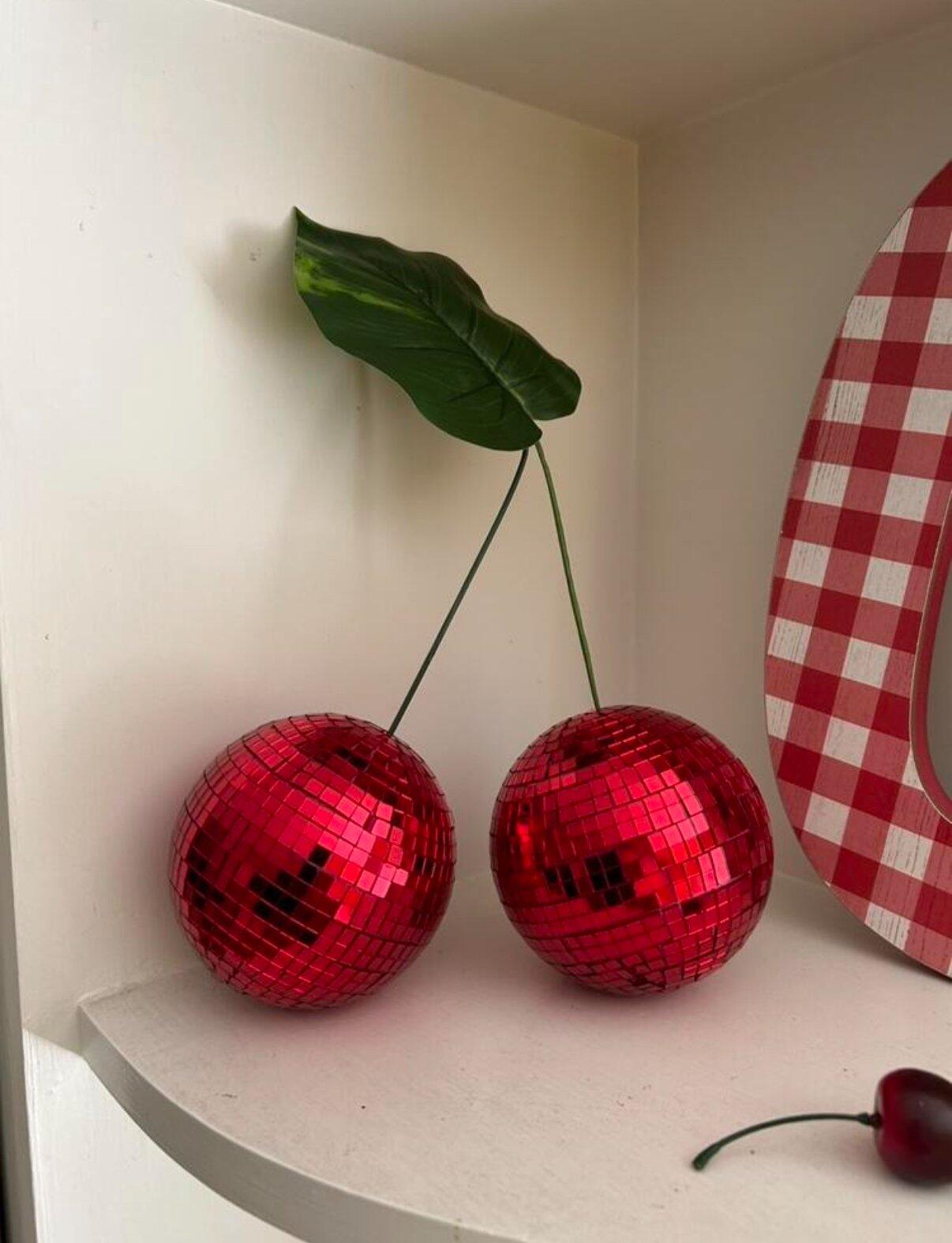 Red Cherry Disco Ball, customer photo