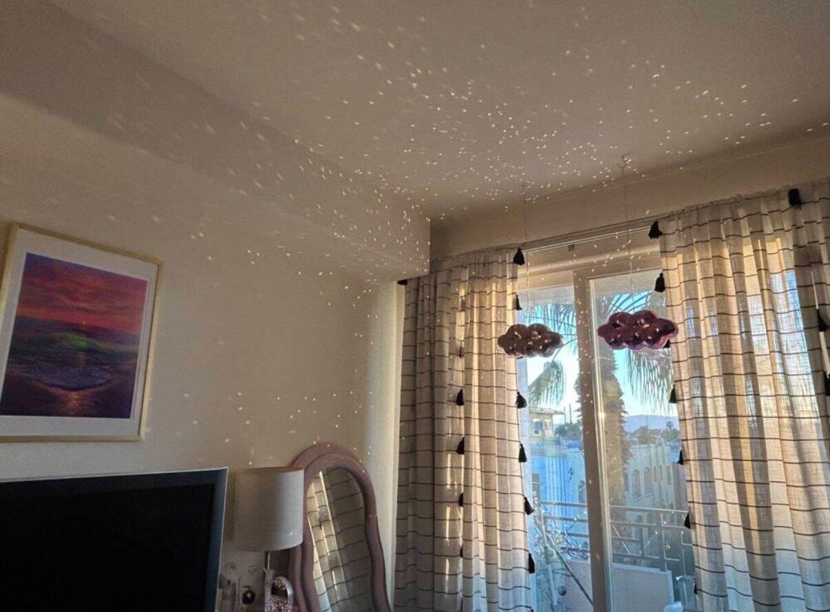 Pink Cloud Disco Ball, customer photo