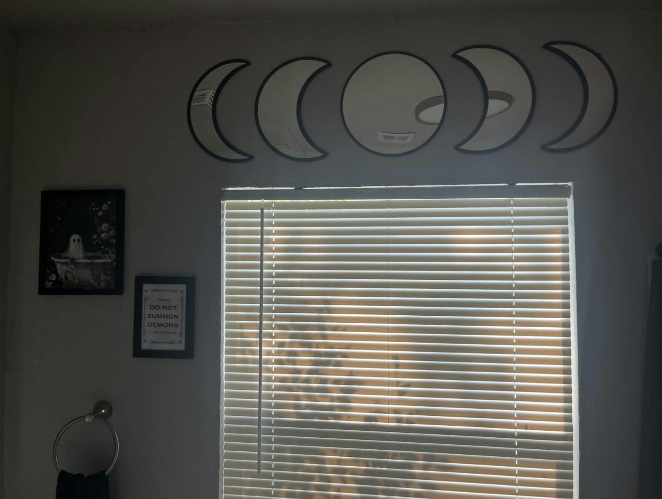 Witchcore Moon Phase Mirror Set, customer photo