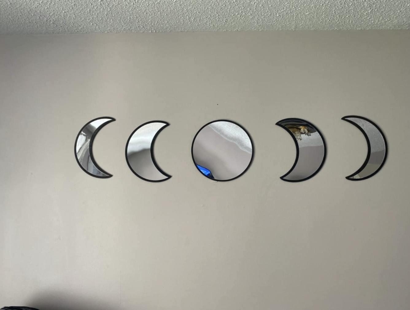Witchcore Moon Phase Mirror Set, customer photo