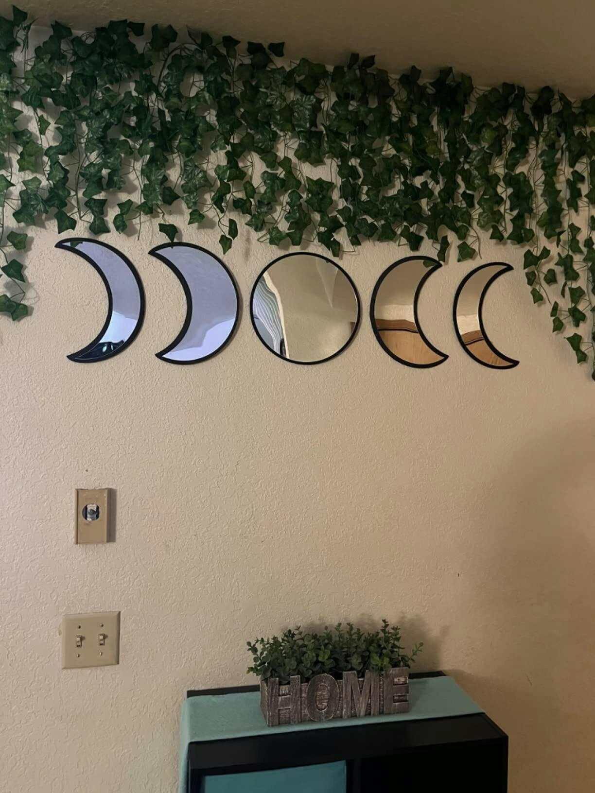 Witchcore Moon Phase Mirror Set, customer photo