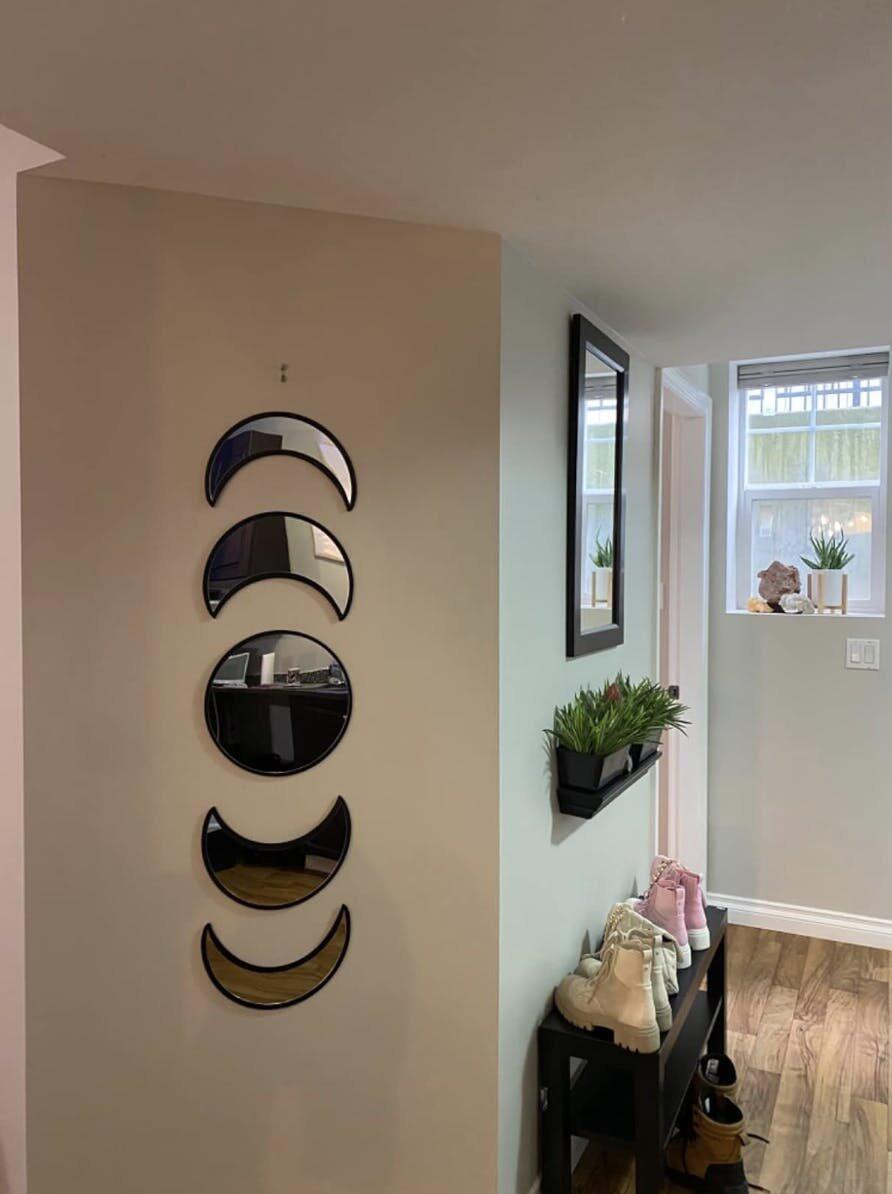 Witchcore Moon Phase Mirror Set, customer photo