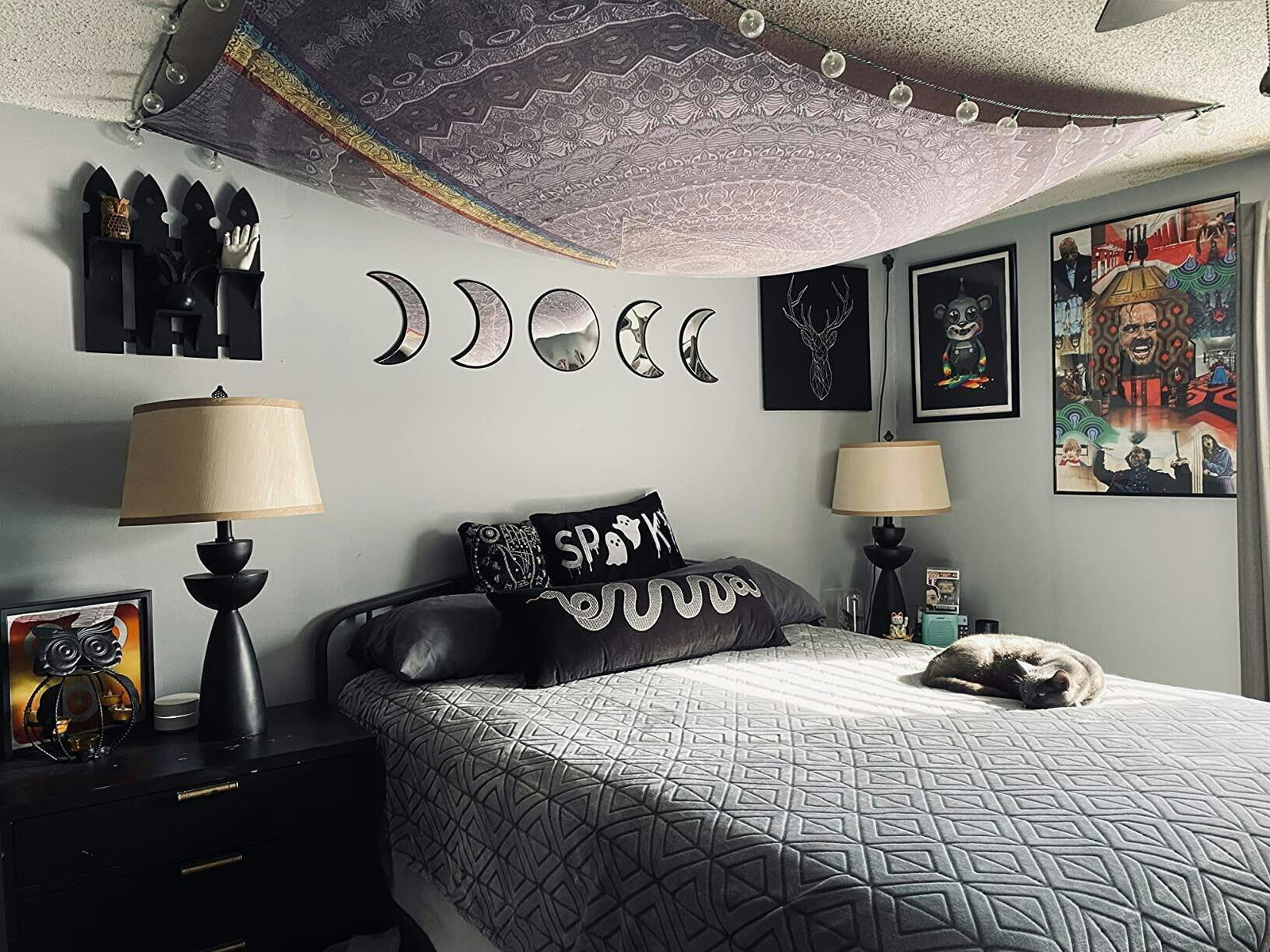 Witchcore Moon Phase Mirror Set, customer photo