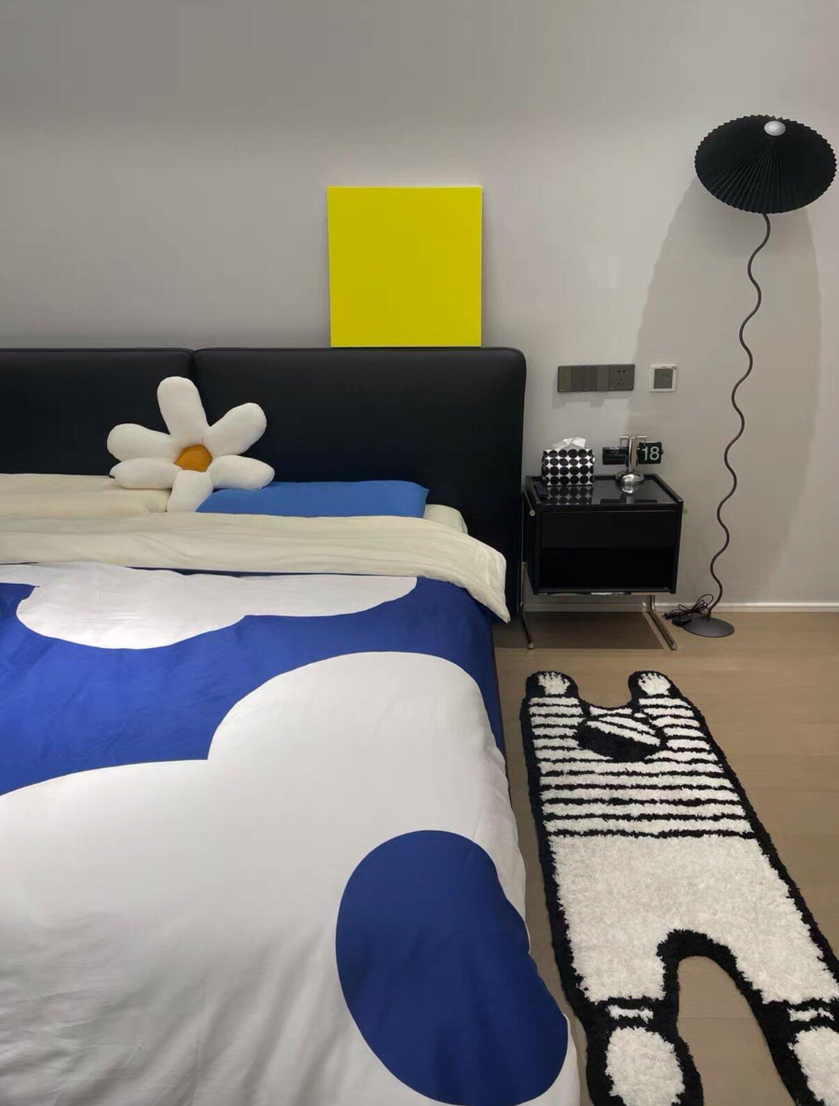 Blue Floral Cotton Bedding Set, customer photo