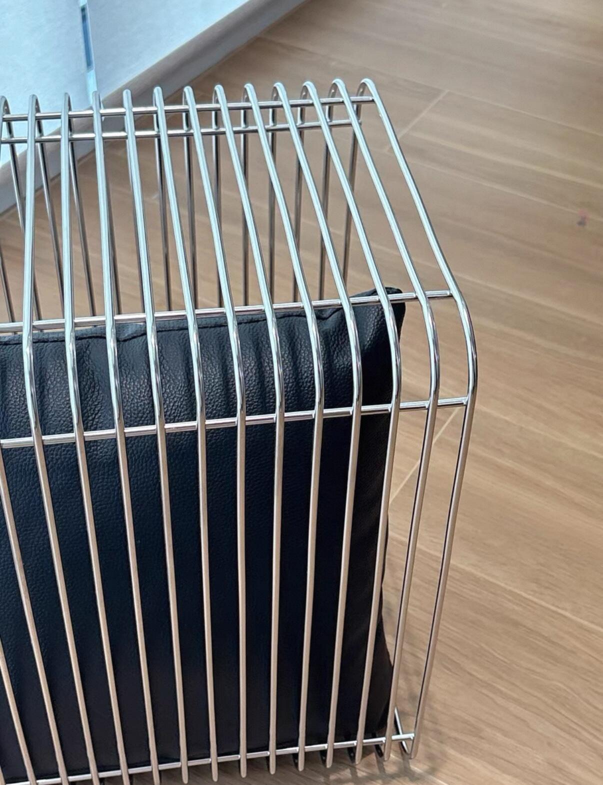 Modern Minimalist Metal Side Table, customer photo
