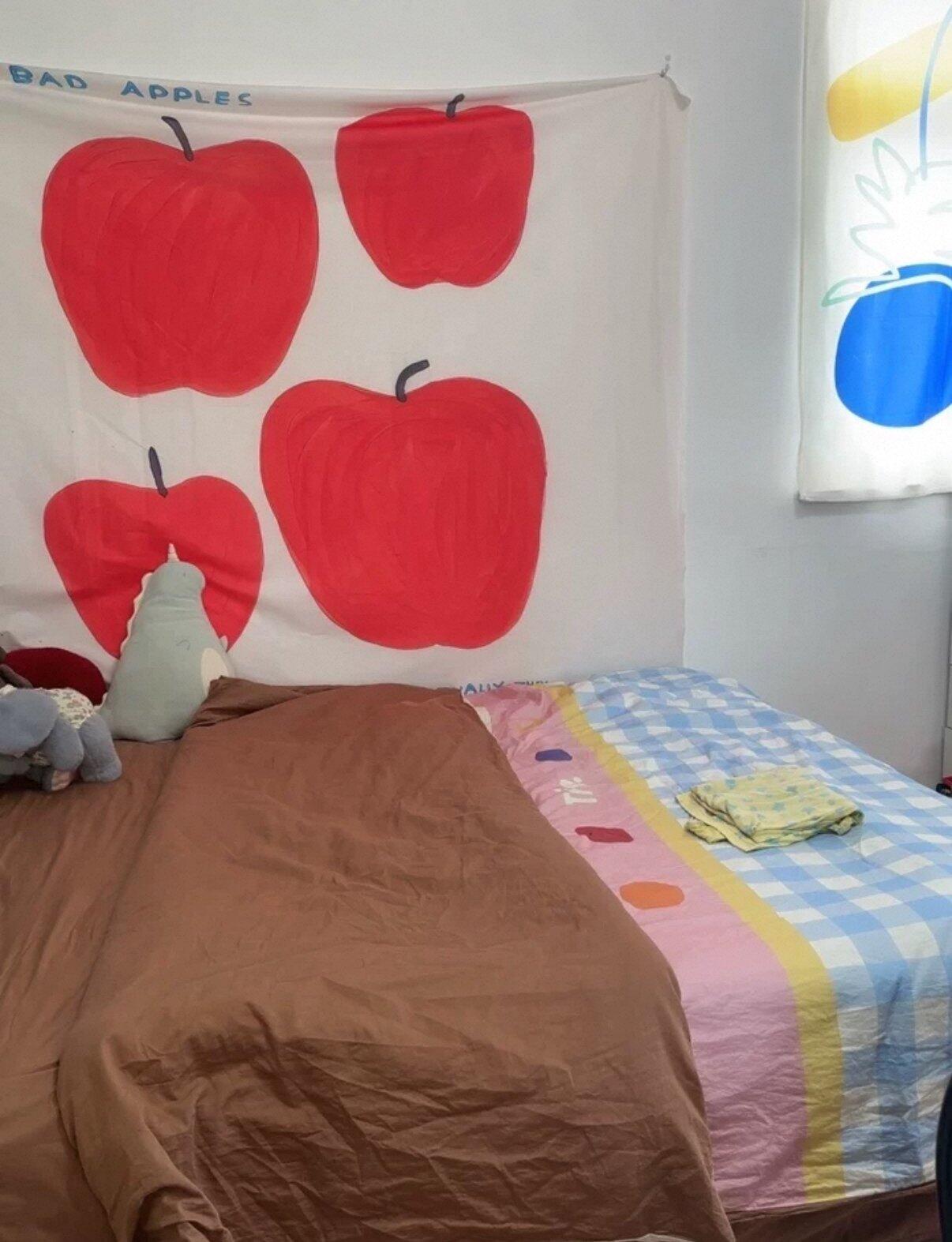 Gingham Pastel Cotton Bedding Set, customer photo