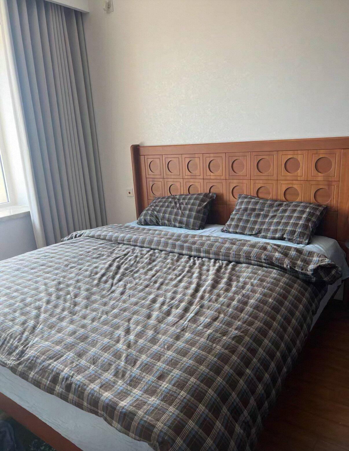 Preppy Plaid Brown Bedding Set, customer photo