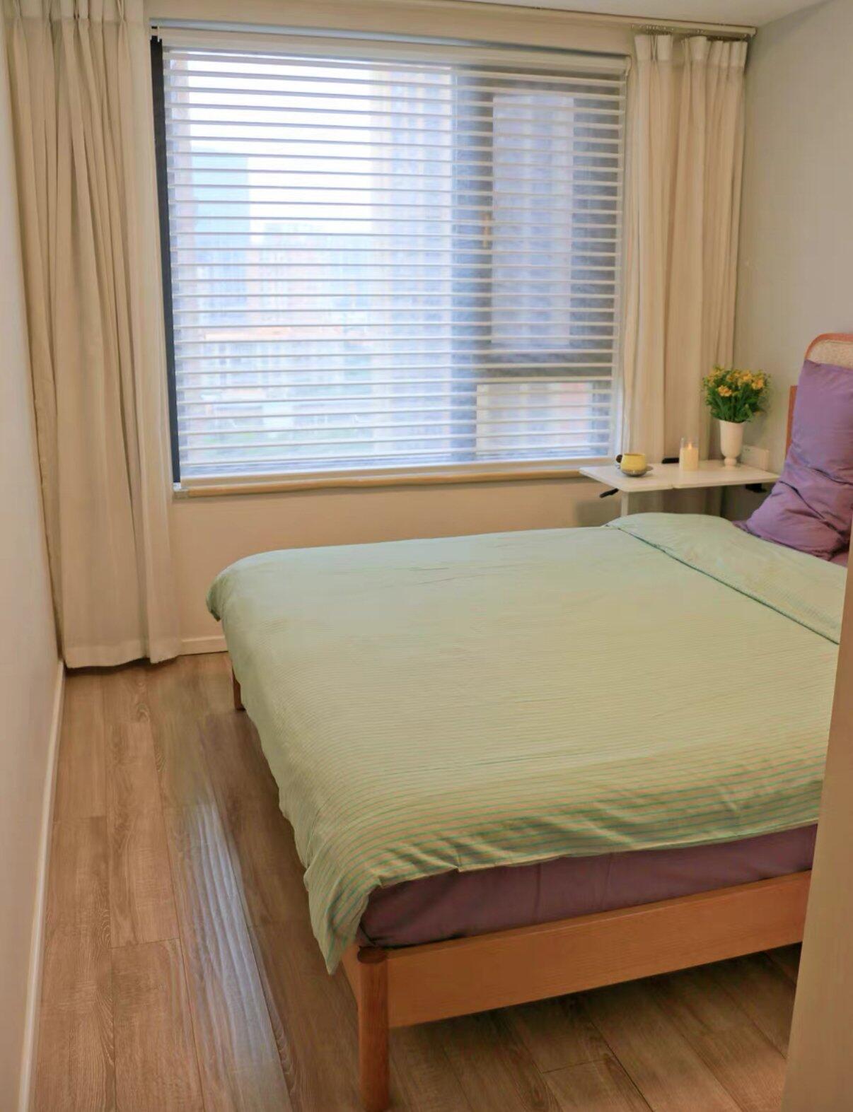 Mint Stripe Cotton Duvet Cover Set, customer photo