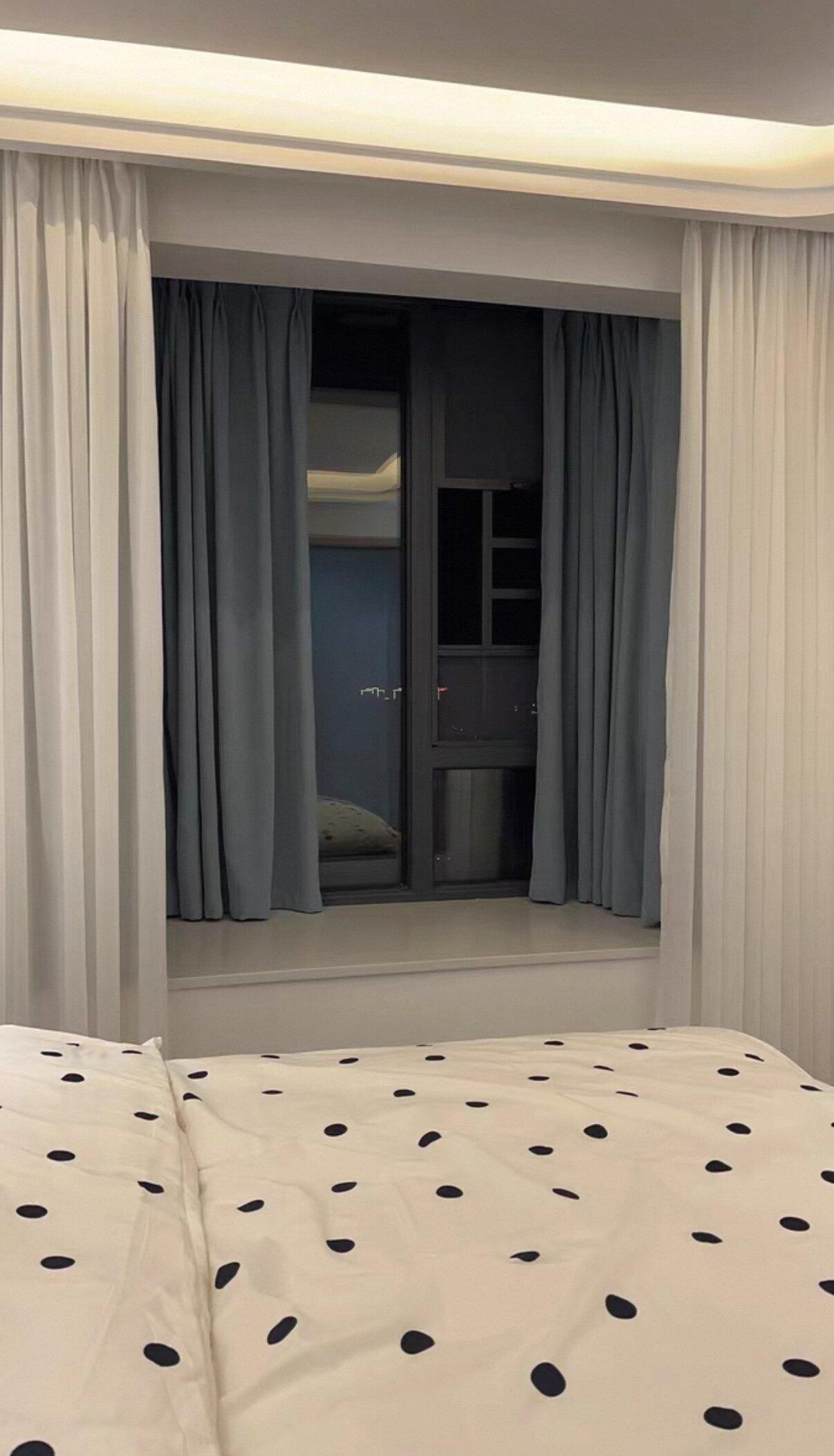 White & Black Polka Dot Bedding Set, customer photo