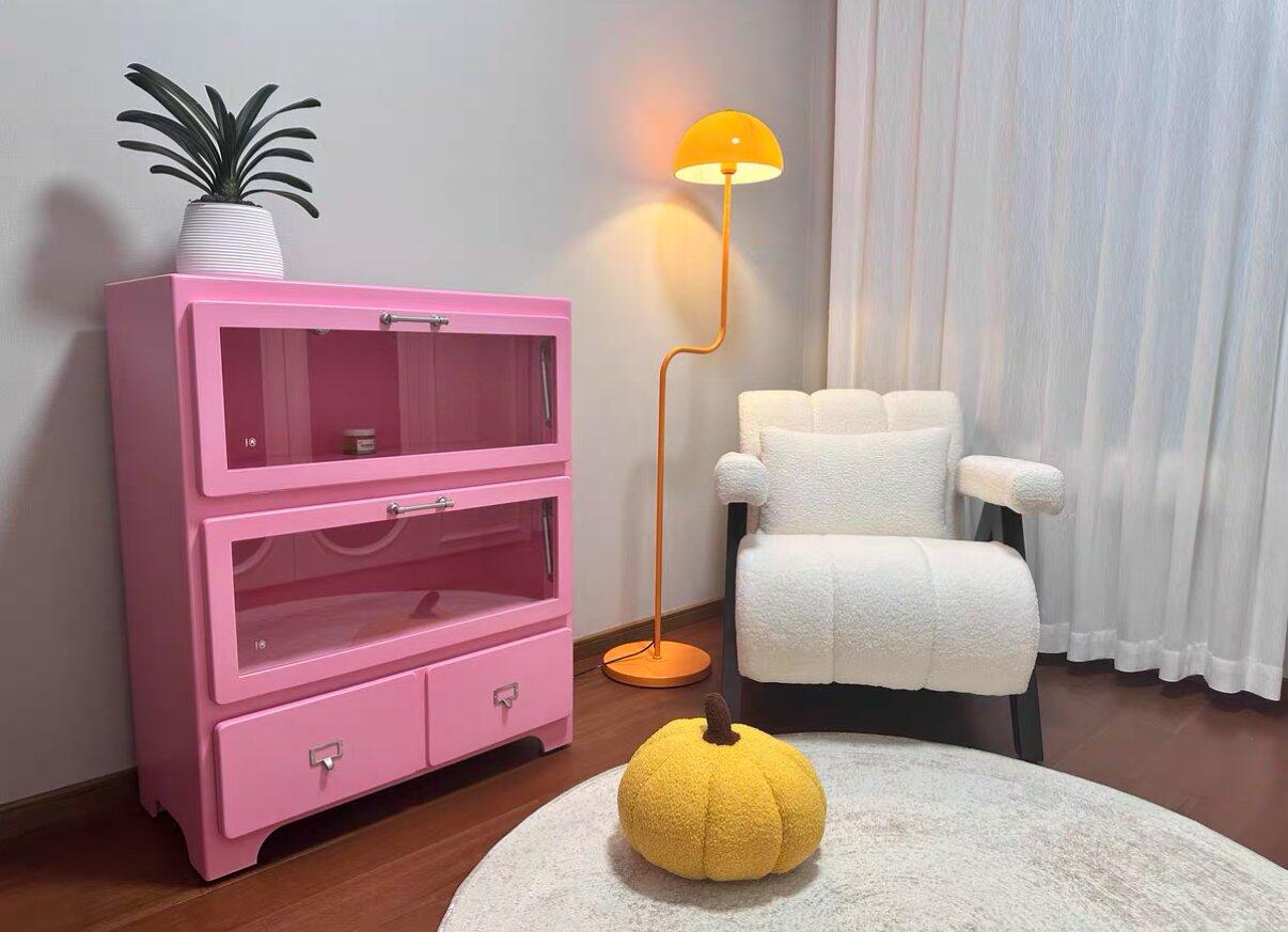 Pastel Figurine Display Cabinet, customer photo