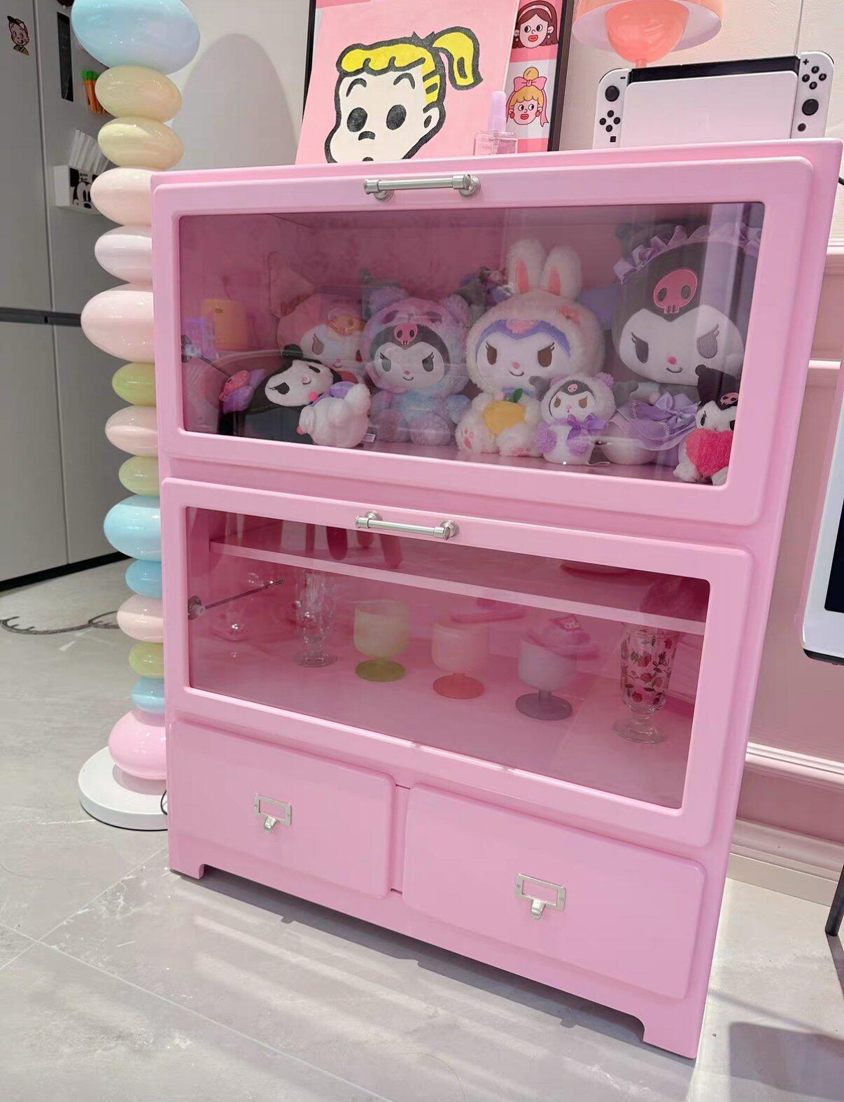 Pastel Figurine Display Cabinet, customer photo