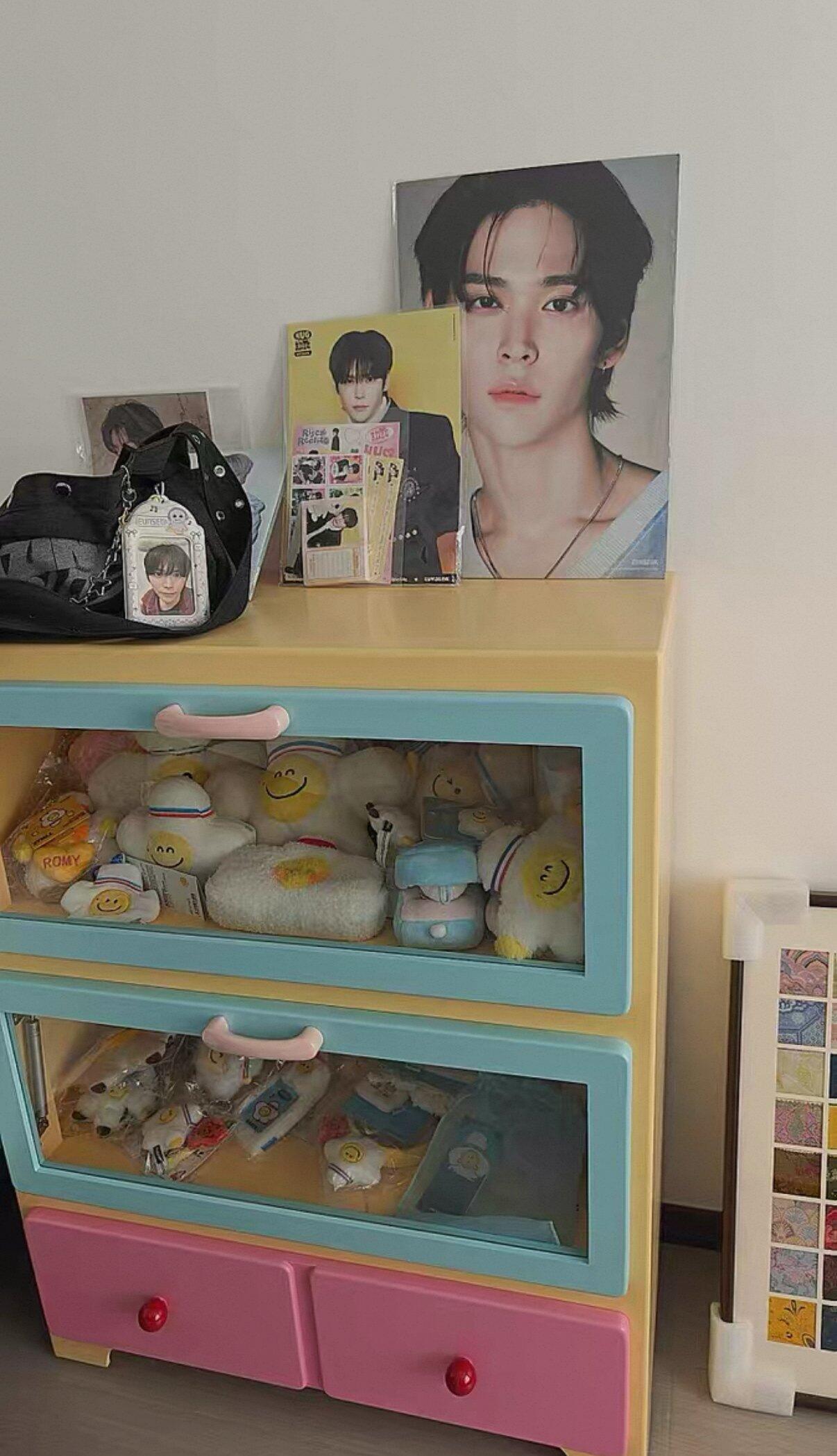 Pastel Figurine Display Cabinet, customer photo