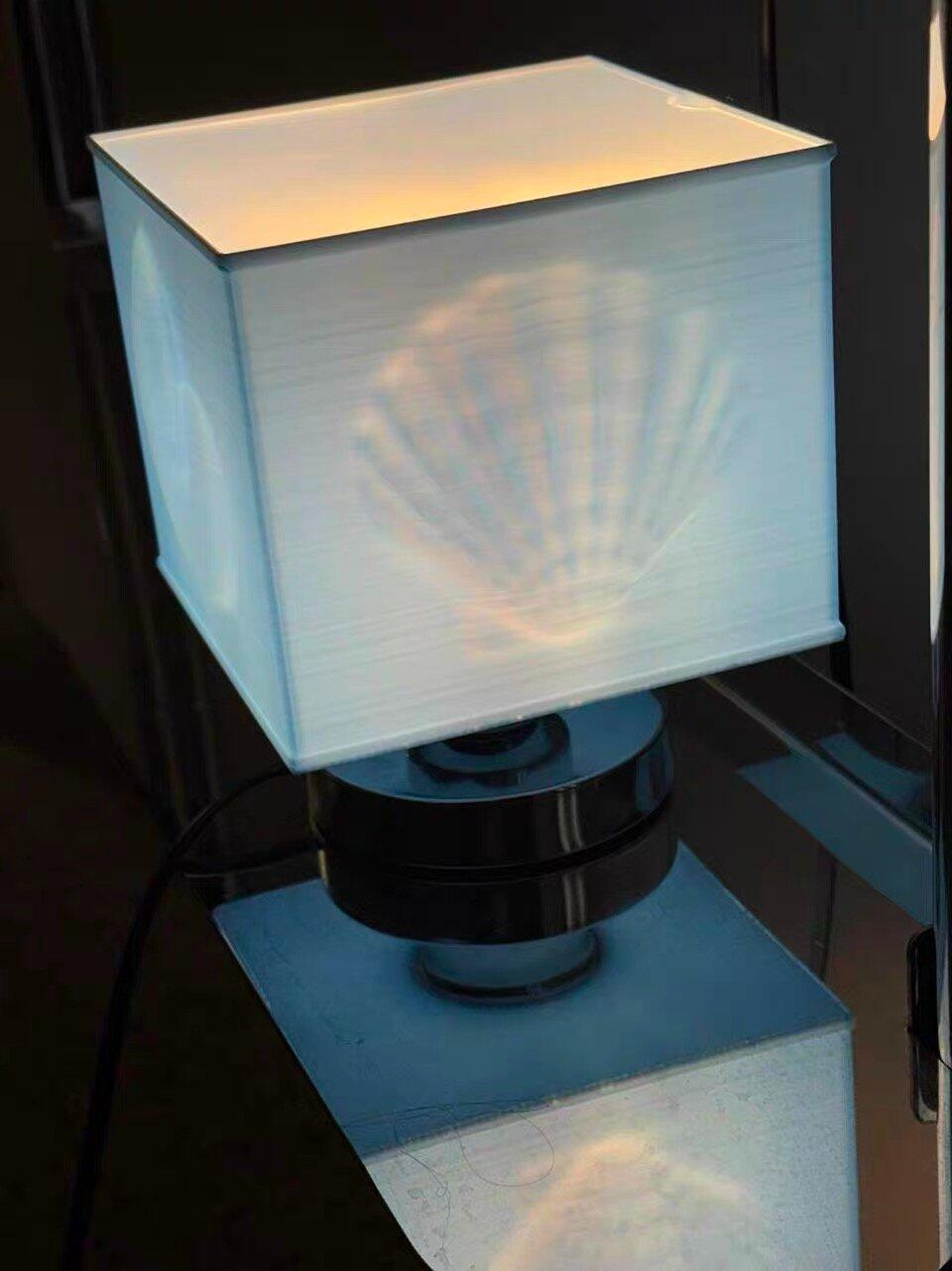Mermaidcore Blue Seashell Lamp, customer photo