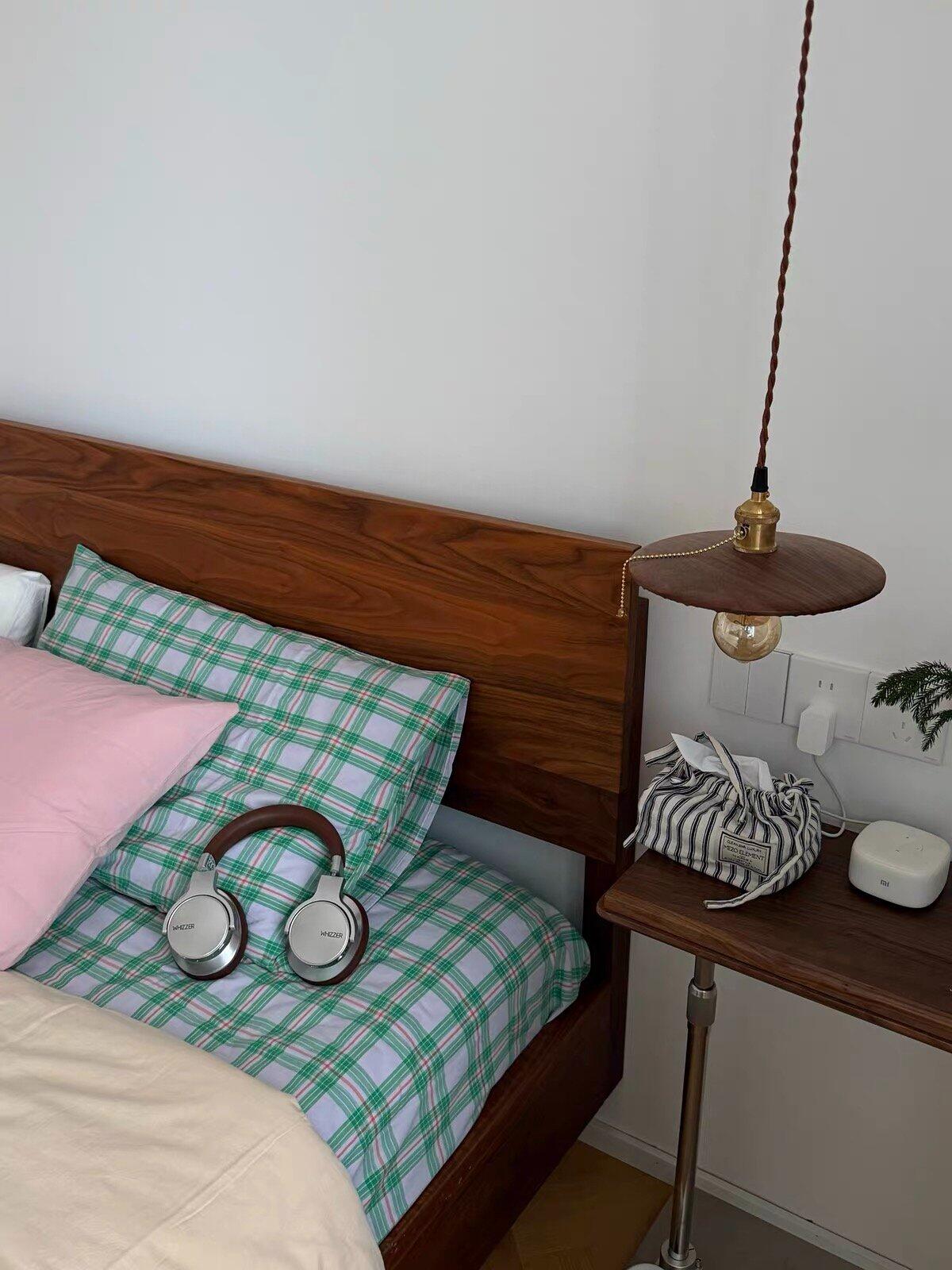 Pink & Mint Green Plaid Duvet Cover Set, customer photo