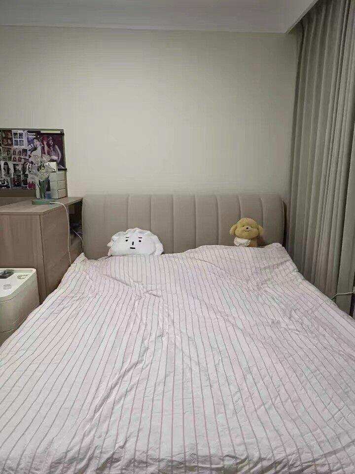 Clean Girl Aesthetic Pink Striped Bedding Set, customer photo
