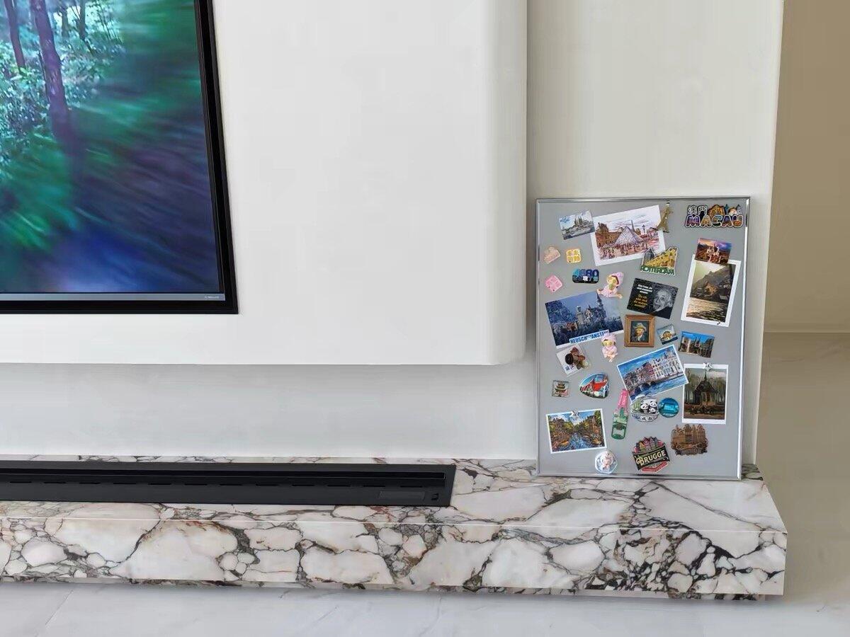 Framed Magnetic Memo Board, customer photo